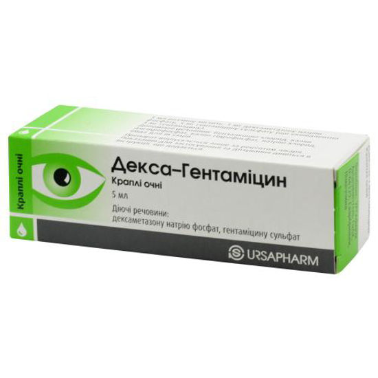Декса-гентамицин капли глазные 5 мл
